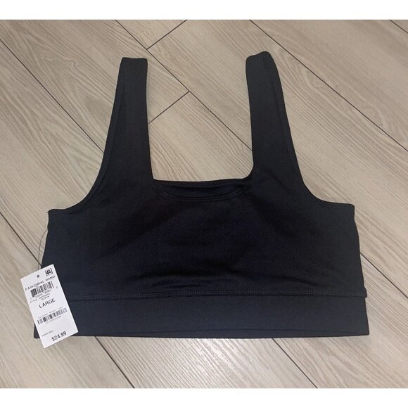 Jenni Square Neck Bra Bralette Bra Unlined WF WPL8046 L Large Black New Nwt - Picture 5 of 5